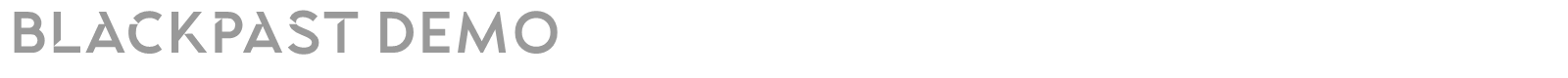 Blackpast font preview